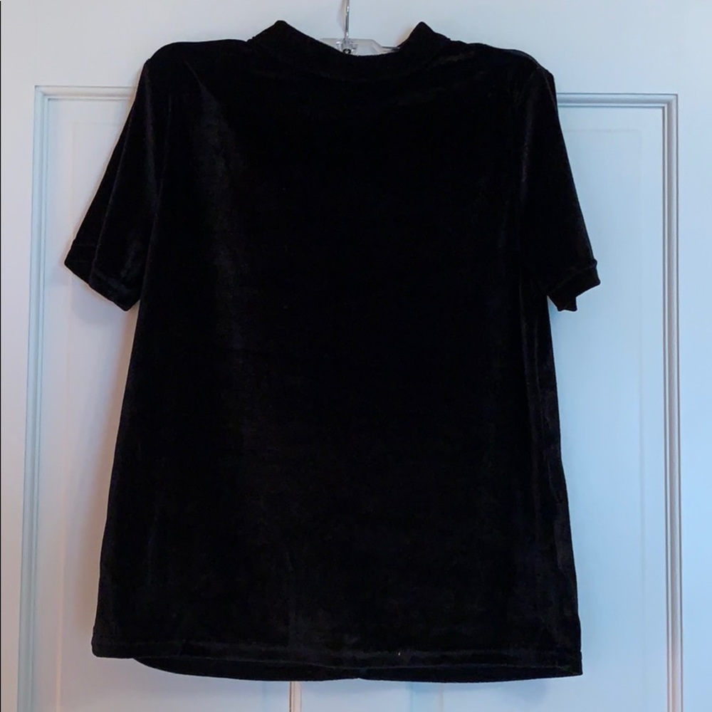 Black velvet unworn shirt